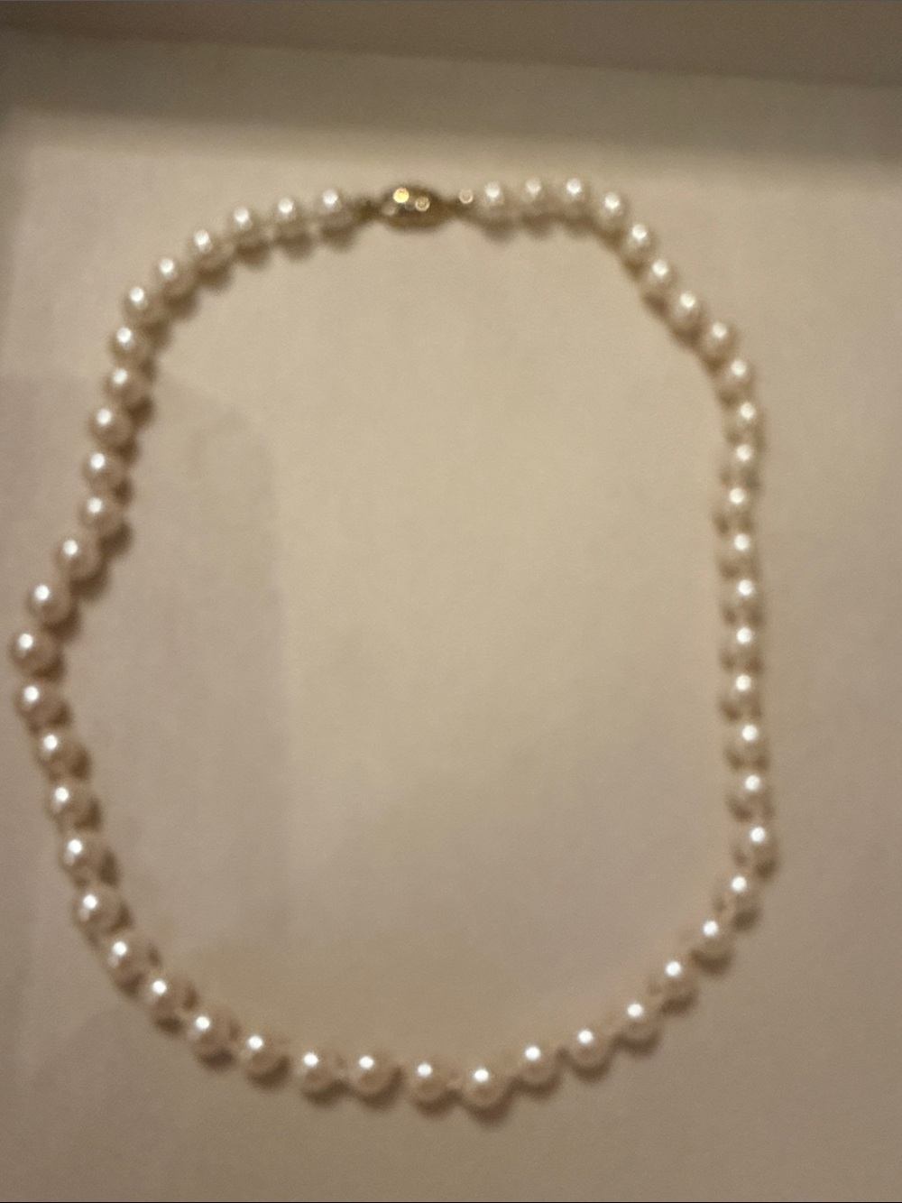 Monet Vintage Faux Pearls, 16”